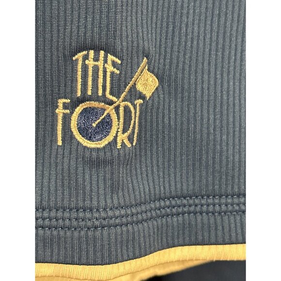 Adidas Golf ClimaCool The Fort Polo Shirt 2XL Blue & White Polyester Mens Polo - Picture 4 of 7